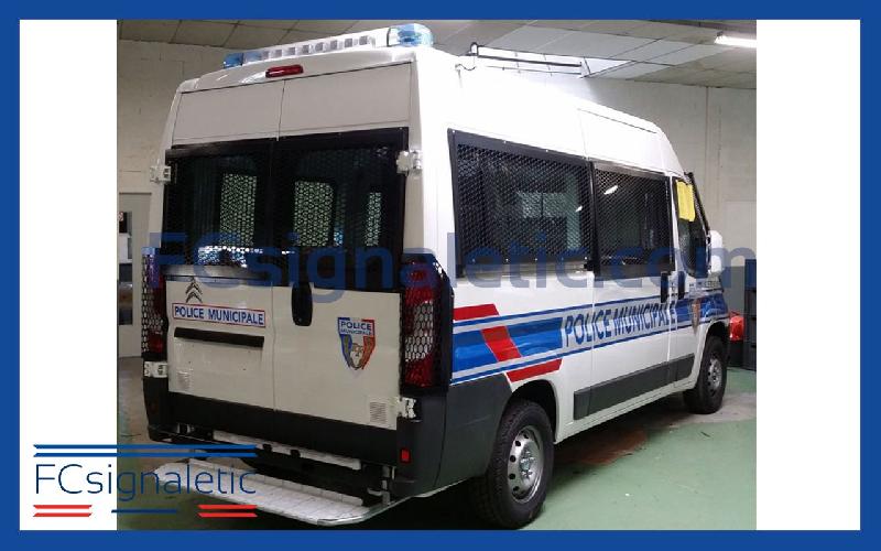 Kit sérigraphie Police municipale pour véhicule utilitaire_0