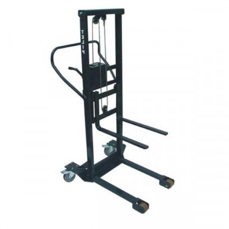 Mini-gerbeur manuel - Charge 250kg - Hauteur de levée jusqu'à 1208 mm - Roues pneumatiques ou rigides_0