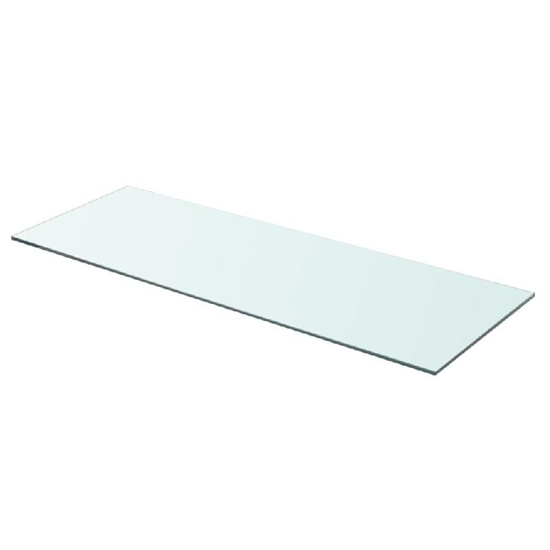 Panneau pour étagère en verre trempé transparent - 80 x 30 cm - Capacité 15 kg - Réf. 2702201/2_0