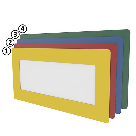 Pochette de marquage au sol 1/2 DIN A4 horizontal - Lot de 10 - PVC auto-adhésive_0