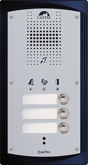 Portier téléphonique audio à 3 boutons dappel conforme loi Handicap - CAPH 3B_0