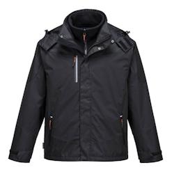 Portwest - Parka de travail chaude 3 en 1 RADIAL Noir Taille 2XL - XXL noir 5036108288465_0