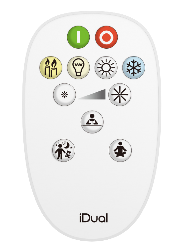 Télécommande variation de blancs - Compatible écosystème Idual - Blanc chaud à froid avec 3 modes dynamiques_0