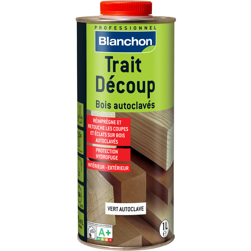 TRAITEMENT BOIS AUTOCLAVÉ BLANCHON TRAIT'DÉCOUP 1L BRUN