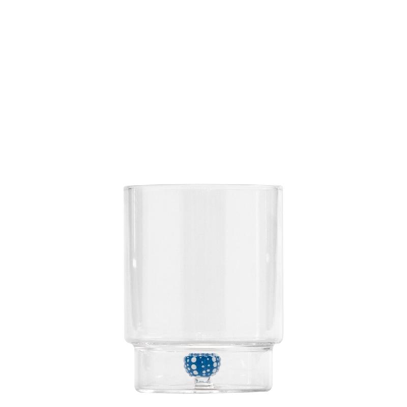 Zafferano Lot de 6 Verres Tumbler Collection Teca Mare Couleur Corail en Verre Borosilicaté Travaillé à la Main avec Décorations Marines Intégré_0