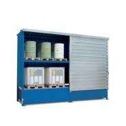 Solution de stockage robuste pour liquides polluants avec capacité de rétention 2 x 2000 litres