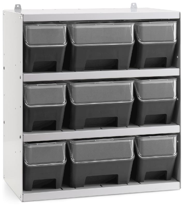 Casier DuoBox 9 tiroirs avec couvercle et façades_0