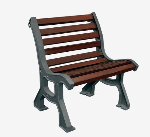 Chaise Roda UM320S - Piètement en fonte ductile avec traitement anticorrosion Ferrus - Lattes en bois tropical_0