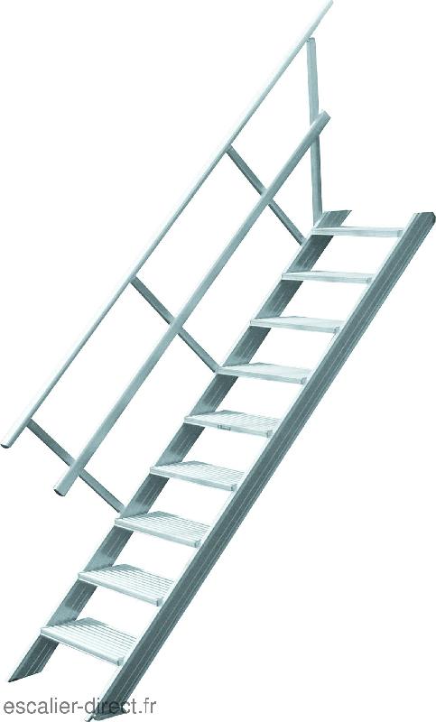 Escalier 10 marches - 80 cm de largeur