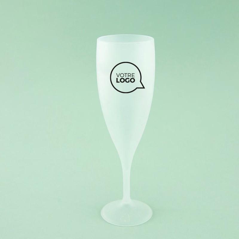 Flûte réutilisable Graham 12 cl givrée - Gobelets réutilisables personnalisés_0