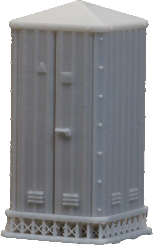 Guérite modulaire de signalisation - type 80 - H0 - 1 porte_0