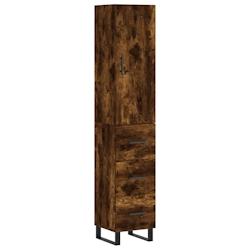 Helloshop26 - Buffet bahut commode armoire meuble de rangement organisateur cuisine salle de séjour salon haut 34,5 x 34 x 180 cm 02_0033342 - 300021_0