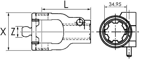 MACHOIRE GRAND ANGLE WE2480 1''3/8-Z6 32X76