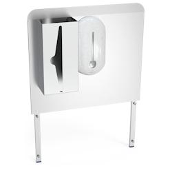 MOBINOX-Support précédent, distributeur de gel et distributeur de mouchoirs en papier à fixer sur un lavabo à poser Dimensions : 453x400 mm. - ino_0