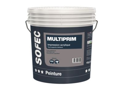 Multiprim - Peinture antirouille sans odeur - Sofec - Impression acrylique pour fonds poreux_0