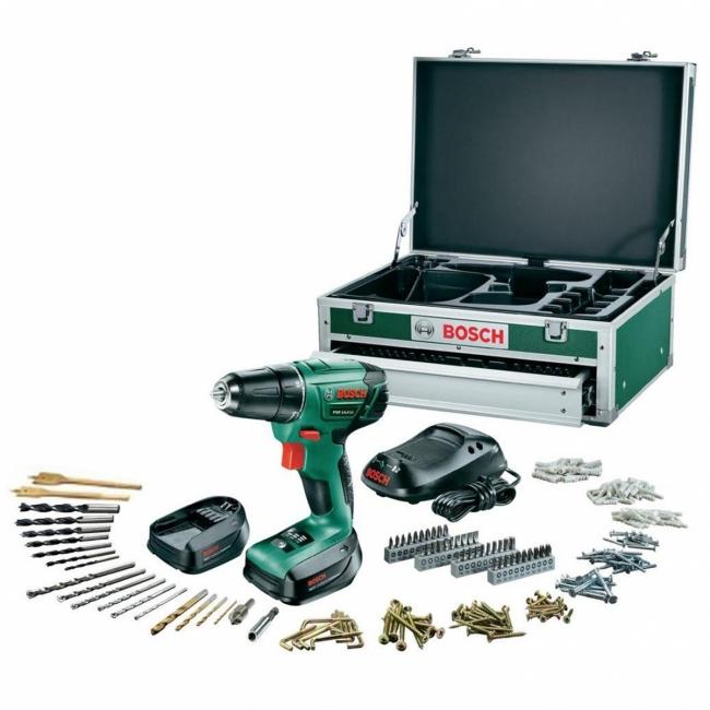 PERCEUSE-VISSEUSE SANS FIL 14,4V LITHIUM PSR 14,4LI-2 COFFRET 241 ACCESSOIRES BOSCH