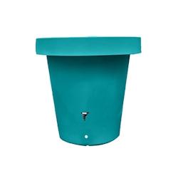 PLAST'UP ROTOMOULAGE Carré de plantation récupérateur d'eau de pluie mural lluvia 420l - BUTTERFLYGREEN - bleu 0637962081497_0