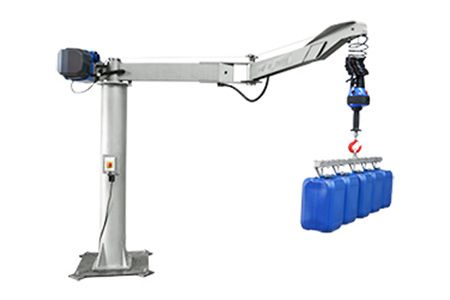 Potence cobra inox In-Lift® - Manipulateur à crochets avec palonnier pour bidons plastiques et technologie anti-rebond_0