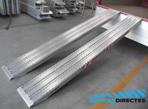 Rampe de chargement pour chenille en acier standard - surface fraisée - 1000x390mm - capacité 21500kg_0