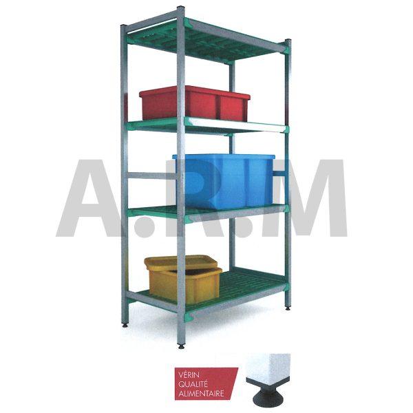 Rayonnage aluminium à clayette_0