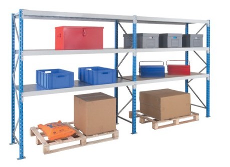 Rayonnage mi-lourd pour le stockage manuel de charges mi-lourdes, jusqu'à plus de 800kg par niveau_0