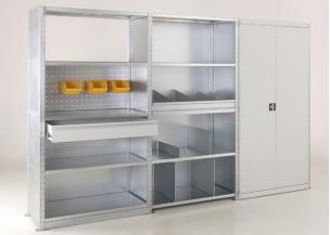 Rayonnage pour charges mi-lourdes Advance - stockage en réserve ou atelier - montage simple et performant_0