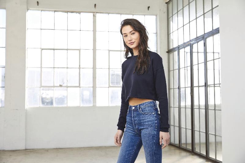 Sweat-shirt crop femme - Réf: BE7503 - Bella + Canvas - 220 g/m² - Tissu doux et résistant_0
