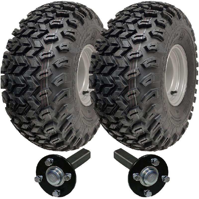 22x11.00-8 ATV Trailer Kit Utility Wheels Rims 35x35 Hub  Stub axles 900kgs_0