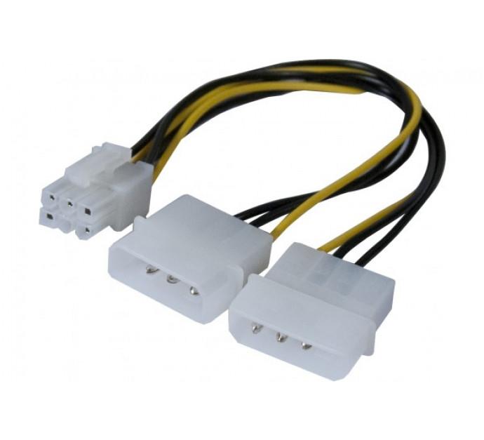 Adaptateur d'alimentation Molex vers PCI-E 6 pins - 25 cm - Référence 146691_0