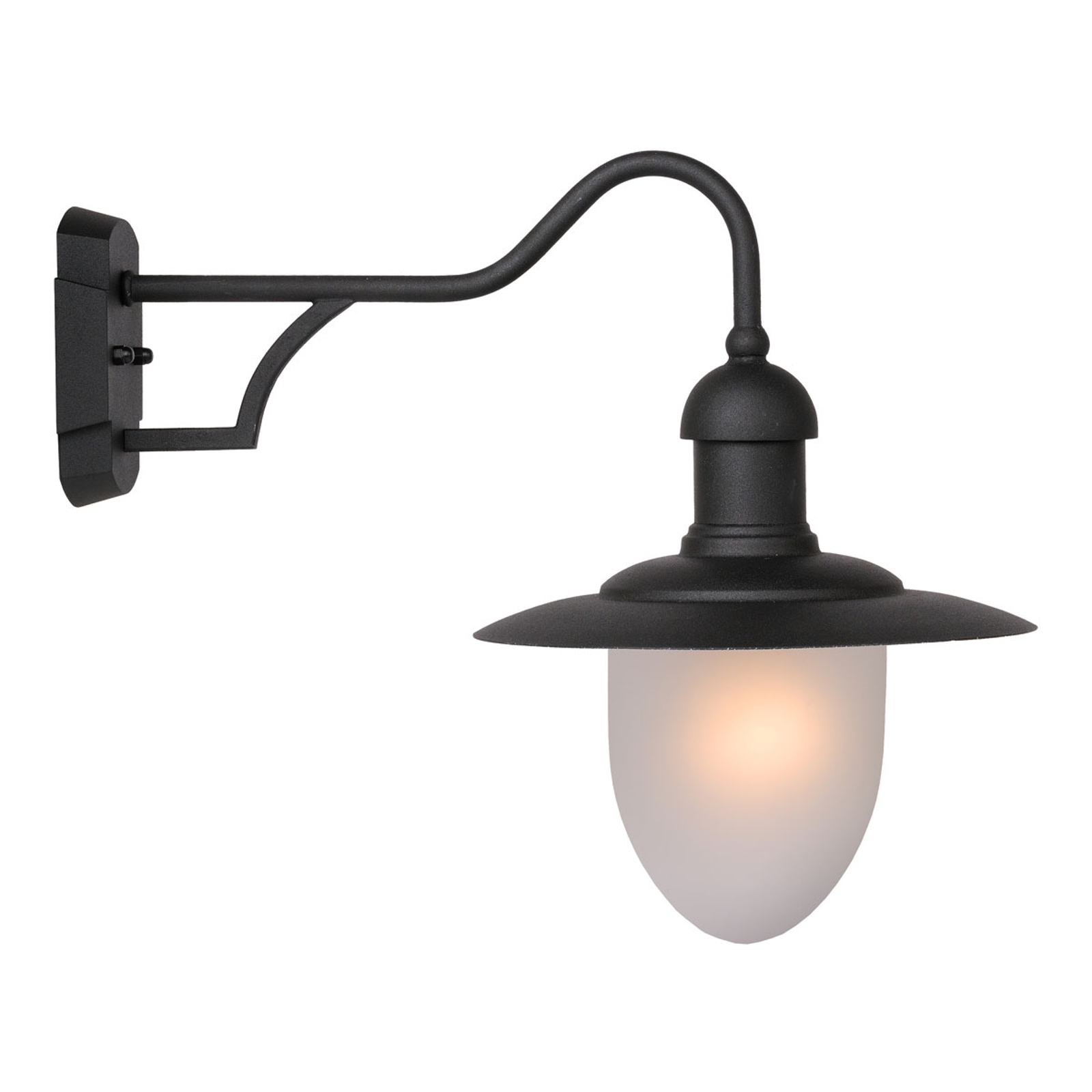 LUCIDE APPLIQUE D’EXTÉRIEUR ARUBA, Ø 25 CM, NOIRE