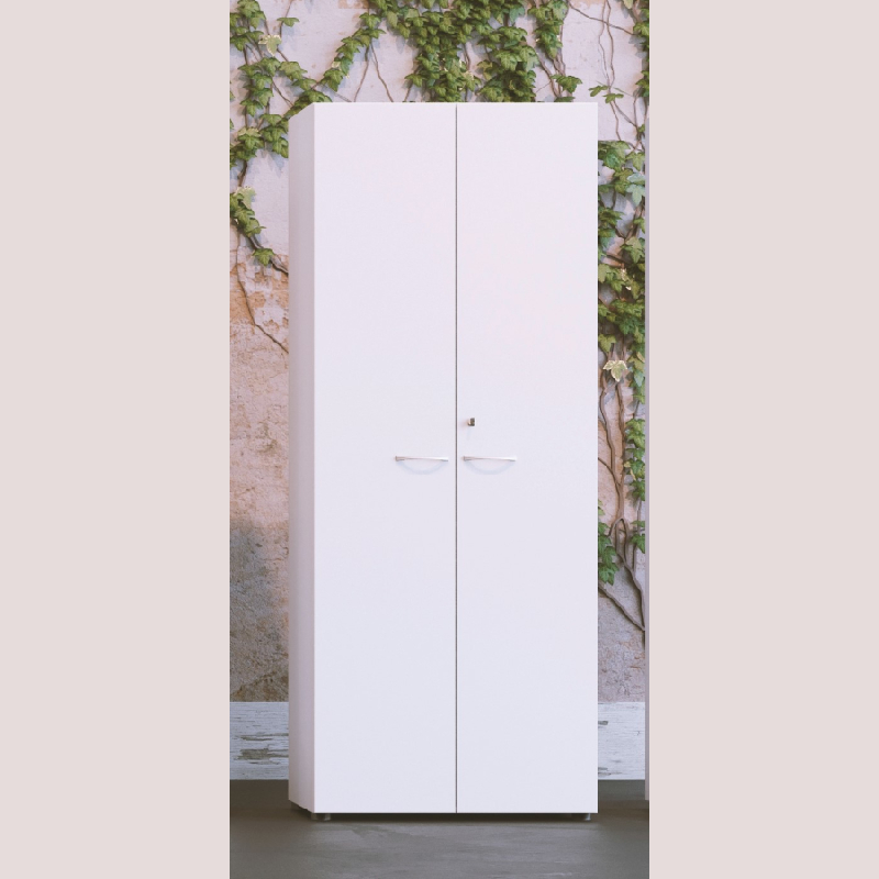 Armoire à portes battantes QUIETUDE - H 201 cm - 4 tablettes Structurex® - Fabriqué en France_0