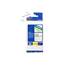RUBAN POUR PTOUCH LAMINÉ NOIR/BLANC 36MMX8M TZE261