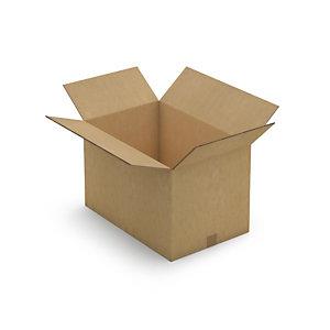CAISSE CARTON BRUNE TRIPLE CANNELURE RAJA 57X37X36 CM