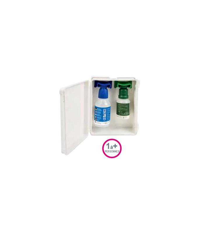 Coffret mural 1 flacon 200 ml neutral et 1 flacon 500 ml lavage oculaire - solution oculaire_0