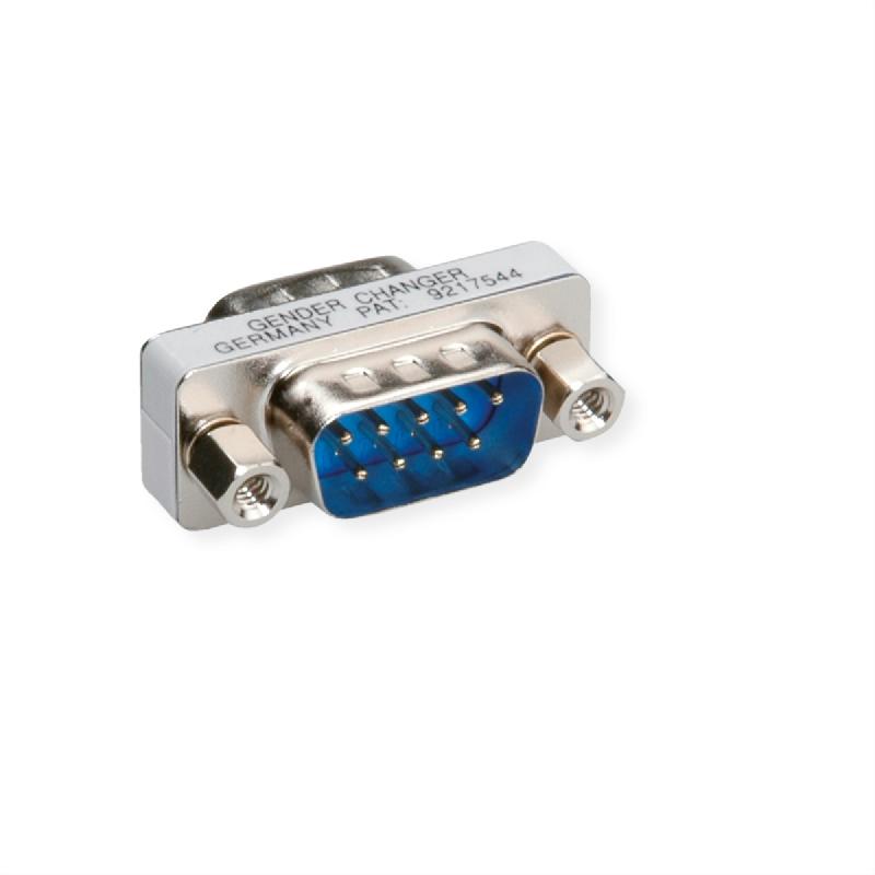 Connecteur mâle/mâle ROLINE - 9 pôles - Mini changeur de genre compact 17mm avec vis de verrouillage_0