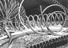 Cordons spiralés EXTENCO - industriels et domestiques - noirs et blancs - différentes longueurs et usages_0