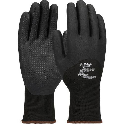 GANTS DE MANUTENTION PET ENDUCTION 3/4 NITRILE À PICOTS - CARTON - 11