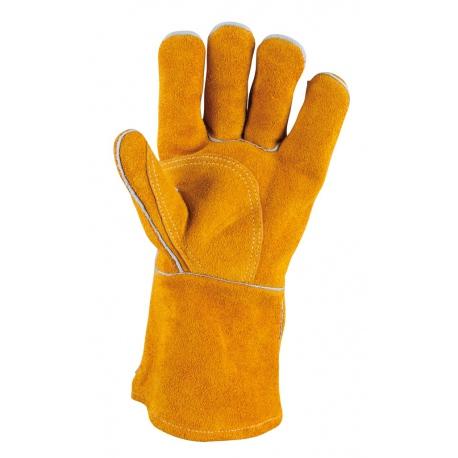 Gants de protection courts en cuir pour soudeur, M KS Tools | 985.7034_0