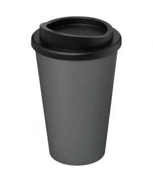 GOBELET ISOLANT RECYCLÉ AMERICANO 350ML - NOIR - MUGS PUBLICITAIRES PERSONNALISÉS