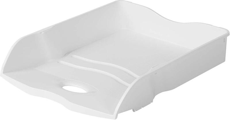 HAN Lot de 6 Corbeille à courrier Re-LOOP, A4+, en polypro, coloris blanc - 4012473103511_0