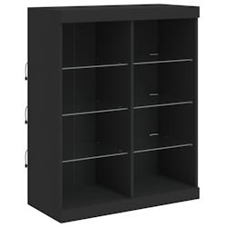 Helloshop26 - Buffet bahut commode armoire meuble de rangement organisateur cuisine salle de séjour salon avec lumières LED 81 x 37 02_0030045 - 300_0
