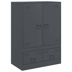 Helloshop26 - Buffet bahut commode armoire meuble de rangement organisateur cuisine salle de séjour salon haut 67 x 39 x 95 cm acier 02_0032202 - 300_0