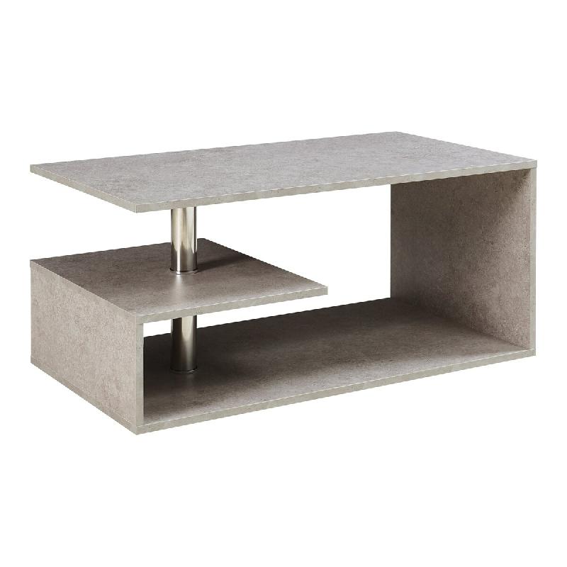 Helloshop26 - Table basse console d'appoint 90 x 50 x 41 cm effet béton clair 03_0010794 03_0010794 - 3000225414849_0