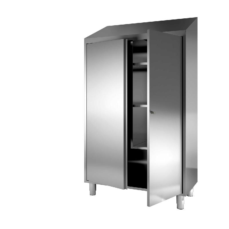 ITALCONCEPT L2G Armoire Haute Inox, Toit Pente, 2140 X 1200 X 700Mm - 3616350012081_0