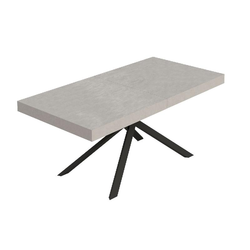 Itamoby Table Extensible Niket En Cachemire 200/460X90 Cm Avec Pieds Anthracite - gris 8050598058503_0
