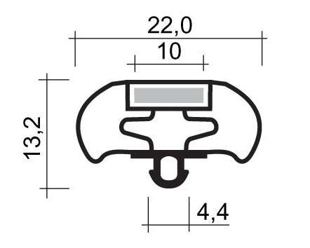 Joint pvc magnetique pour meubles frigos jpc-132_0