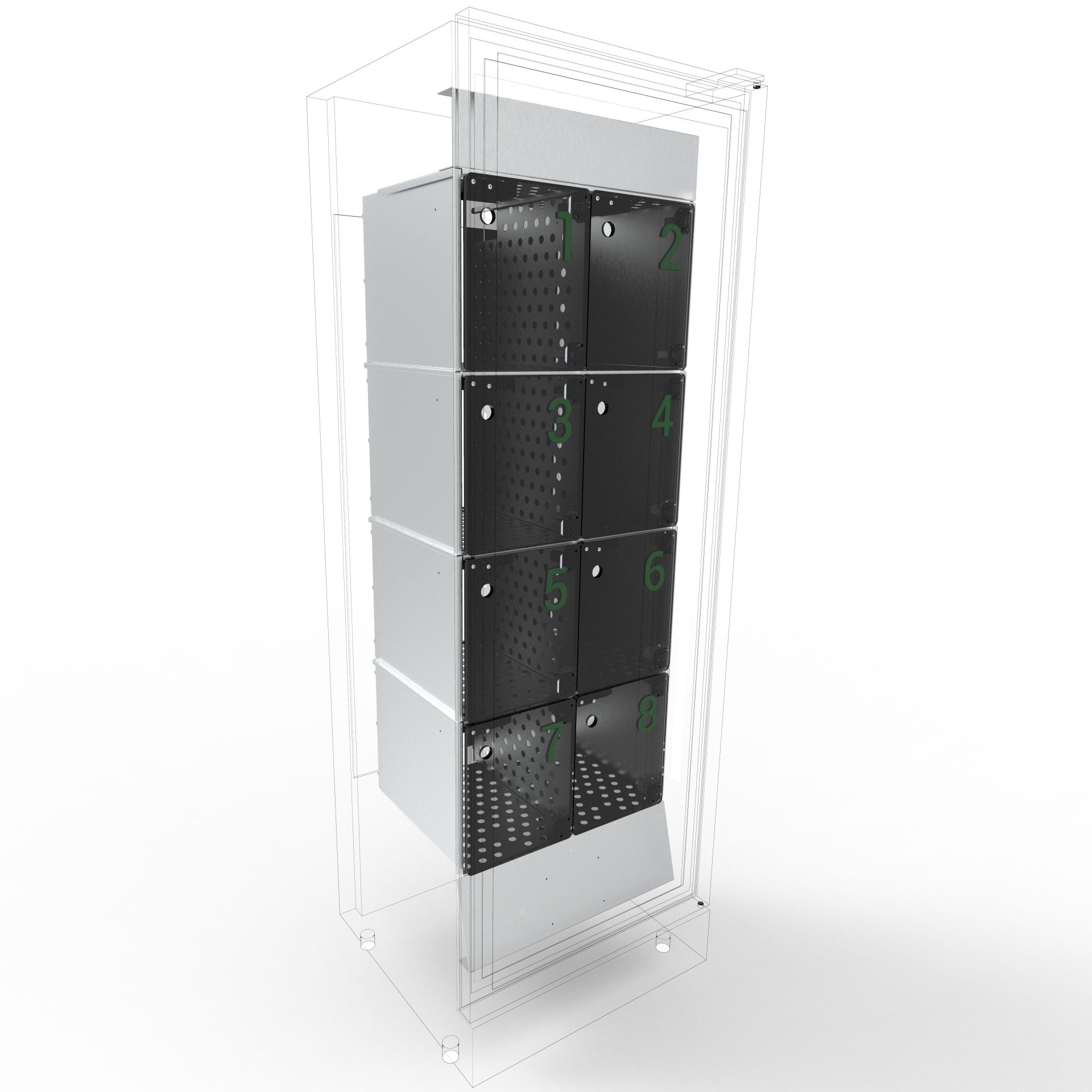 KitFOOD 8 casiers connectés pour vitrine réfrigéré SC380c - Vente et livraison de produits frais_0