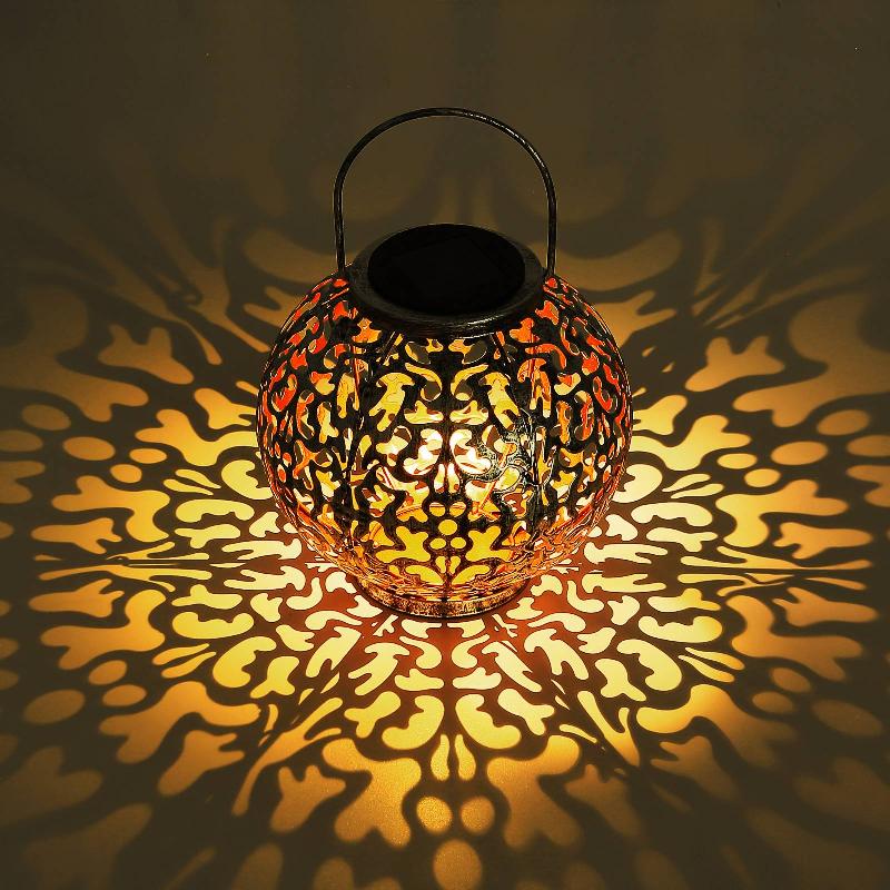 GLOBO LAMPE BOULE SOLAIRE LED 36742 DÉCOR DÉCOUPÉ ARGENT