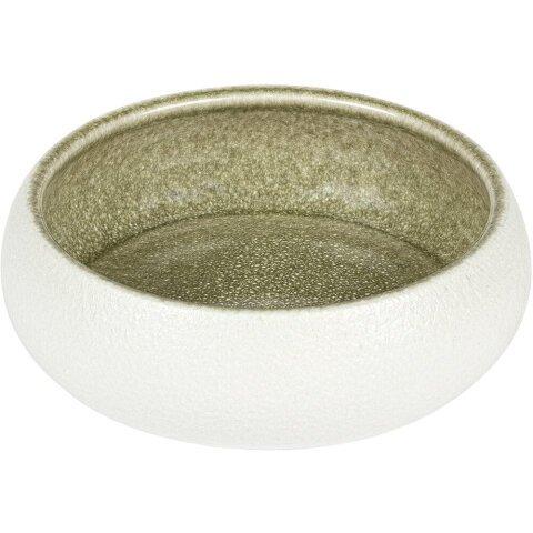 LOT DE 4 - SAVEURS BOL BLANC/OLIVE Ø 14,5 CM