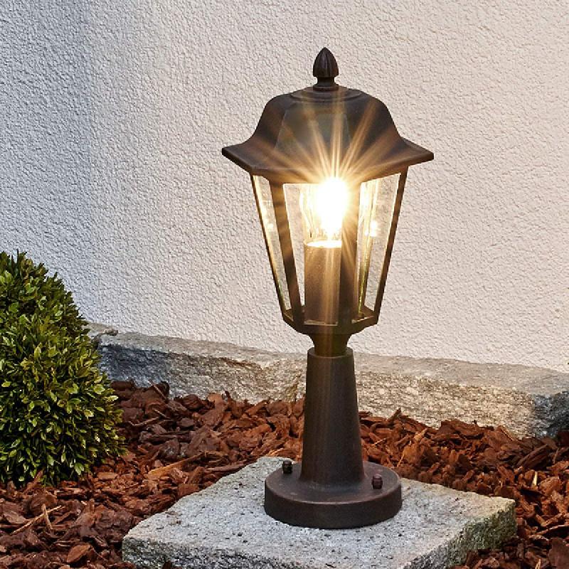 LINDBY, LUMINAIRE POUR SOCLE LAMINA, 39 CM, LANTERNE, MÉTAL, E27